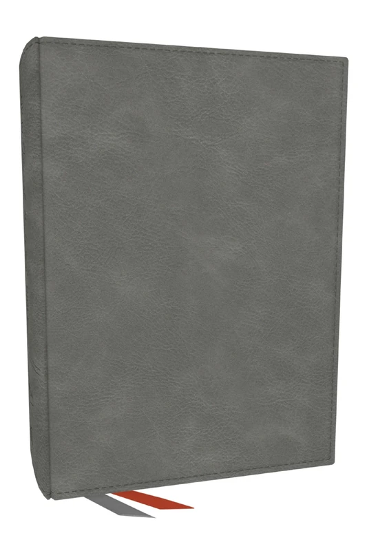 NKJV, Journal the Word Bible: Reflect, Journal or Create Art Next to Your Favorite Verses (Gray Leathersoft, Red Letter, Comfort Print) - Image 1