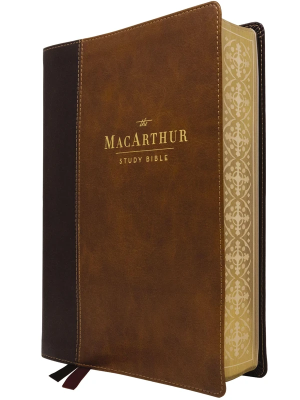 NASB, MacArthur Study Bible, Brown Leathersoft, 1995 Text, Comfort Print, Limited Edition: Unleashing God's Truth One Verse at a Time (Holy Bible, New American Standard Bible)