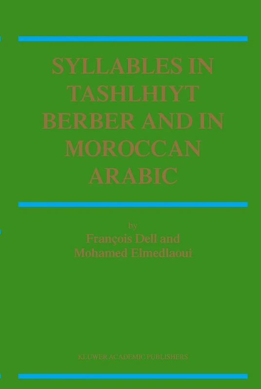 Springer - Syllables In Tashlhiyt Berber And Moroccan Arabic 2 - Image 1