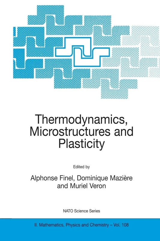 Thermodynamics, Microstructures and Plasticity: 108 (NATO Science Series II: Mathematics, Physics and Chemistry, 108)