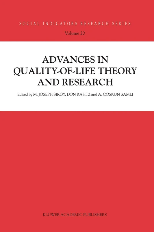 Springer Advances in Quality-of-Life Theory and Research 20