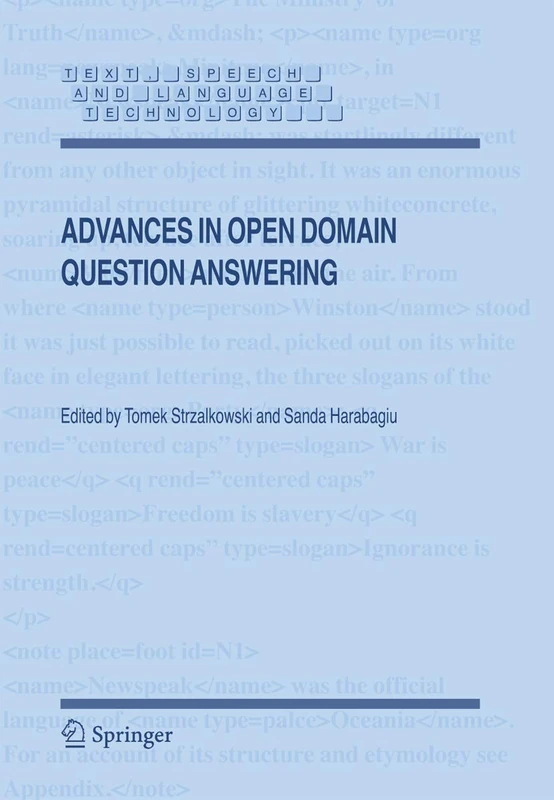 Advances in Open Domain Question Answering: 32 (Text, Speech and Language Technology, 32)