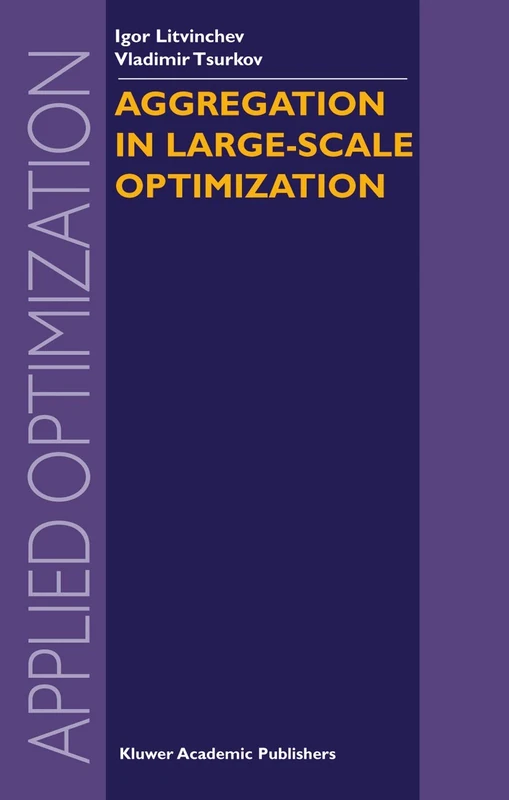 Aggregation in Large-Scale Optimization: 83 (Applied Optimization, 83) - Image 1