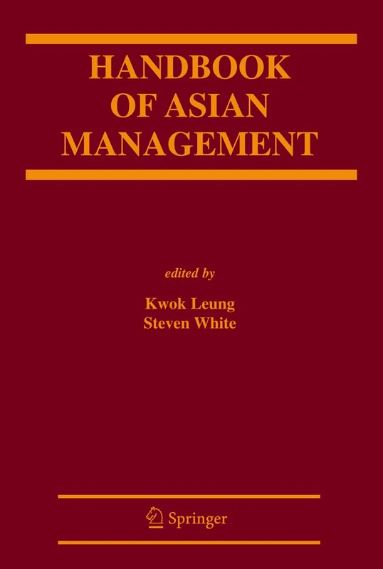 Handbook of Asian Management (CERC Studies in Comparative Education)