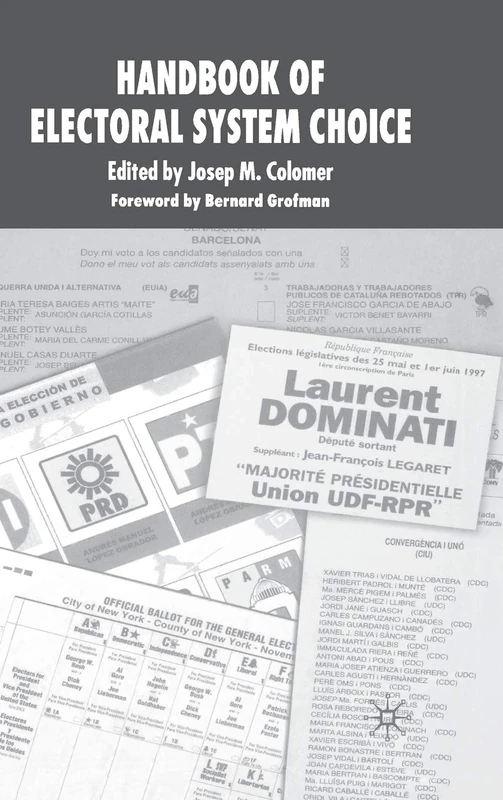 The Handbook of Electoral System Choice