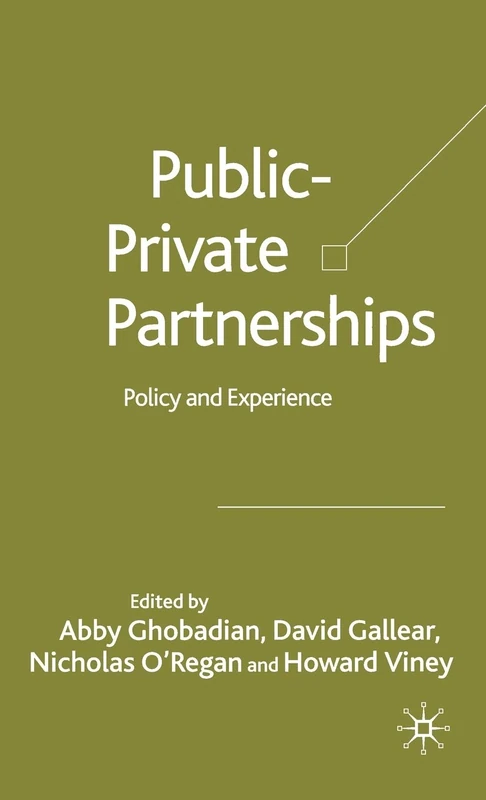 Private-Public Partnerships: Policy and Experience