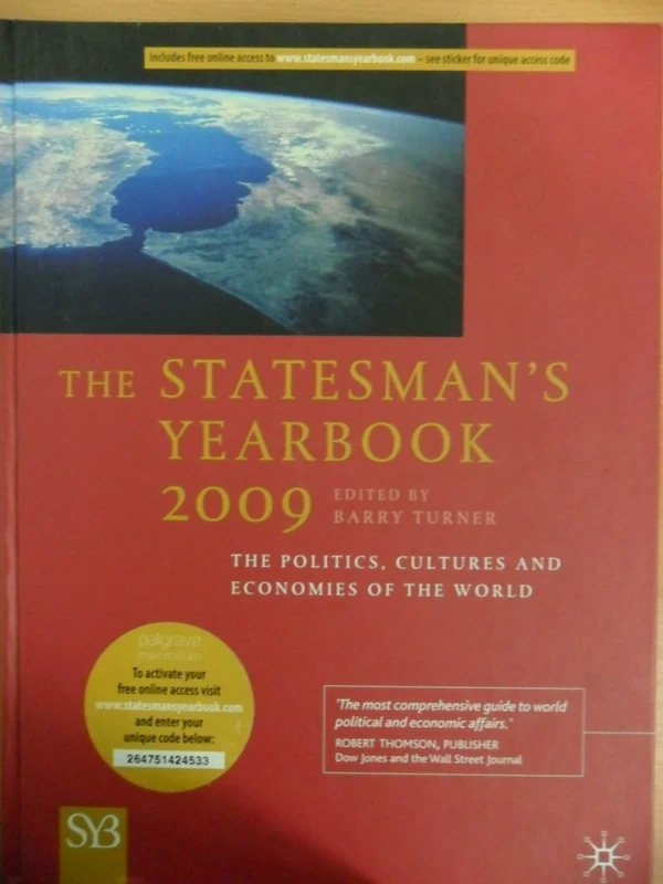 The Statesman's Yearbook 2009: The Politics, Cultures and Economies of the World (The Statesman's Yearbook: The Politics, Cultures and Economies of the World)
