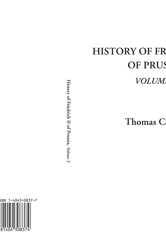 History of Friedrich II of Prussia, Volume 5 - Image 1