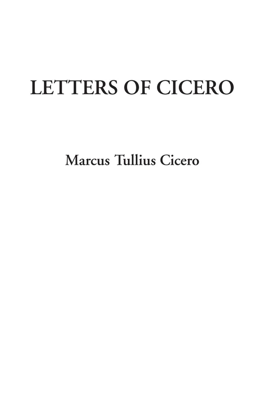 Letters of Cicero