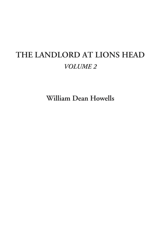 The Landlord at Lions Head, Volume 2