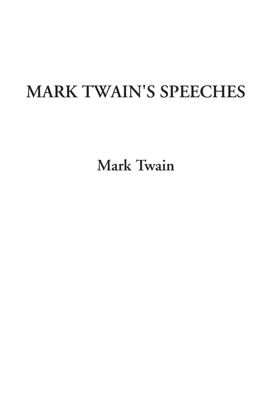 Mark Twain's Speeches