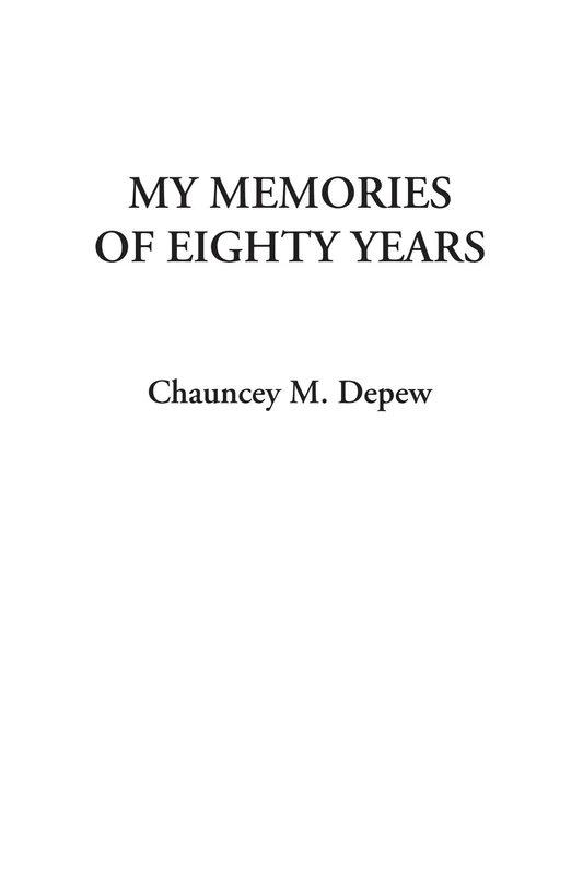 My Memories of Eighty Years