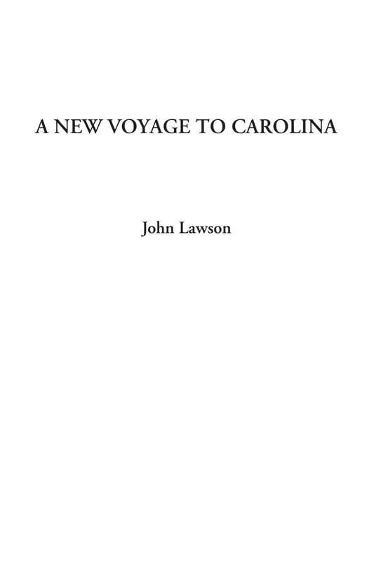A New Voyage to Carolina