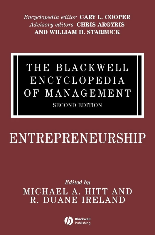 The Blackwell Encyclopedia of Management, Entrepreneurship: 2
