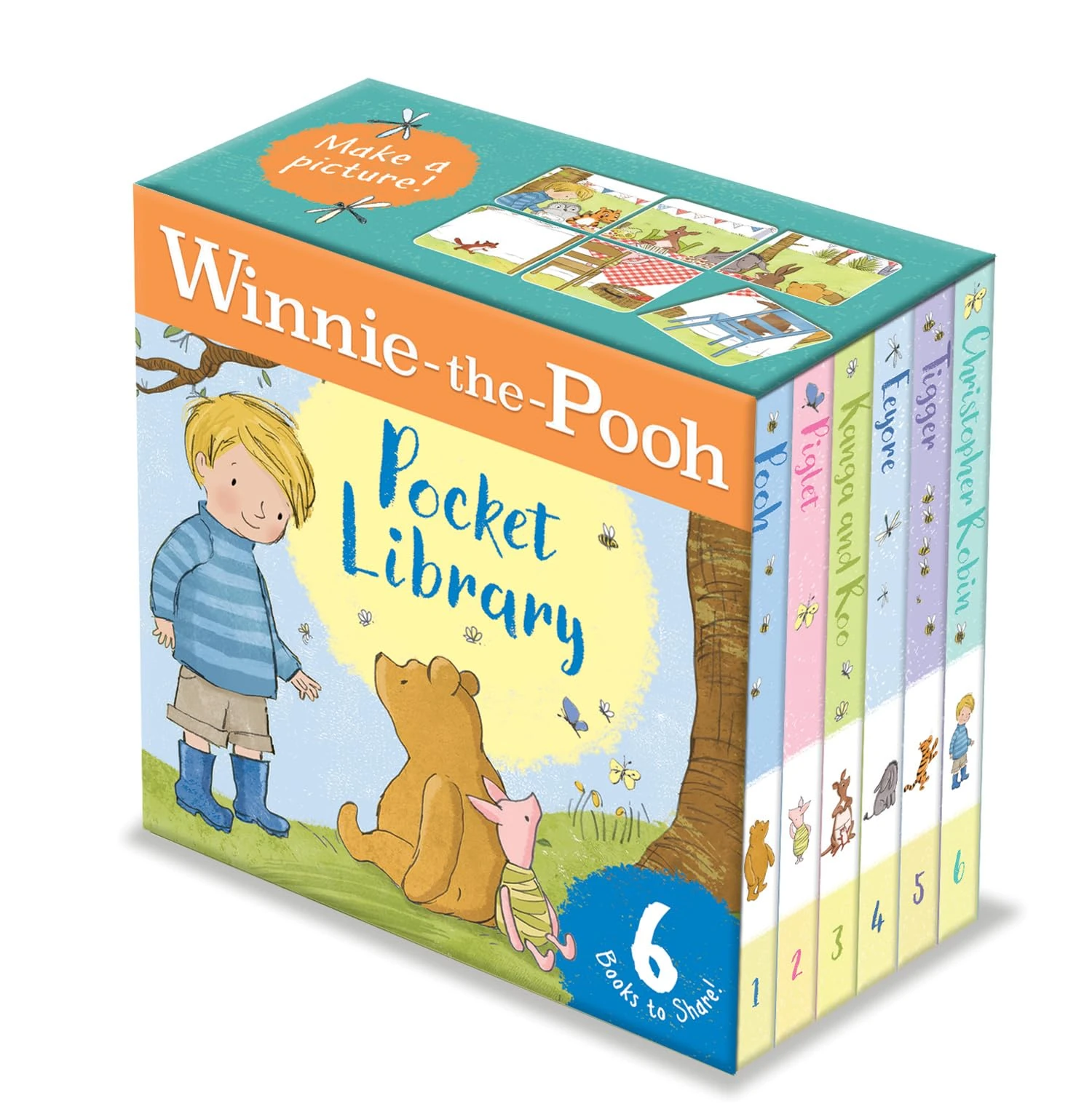 Winnie-the-Pooh Pocket Library: Pocket-Sized Books Perfect Christmas Gift For Young Fans of Classic Pooh When Out And About