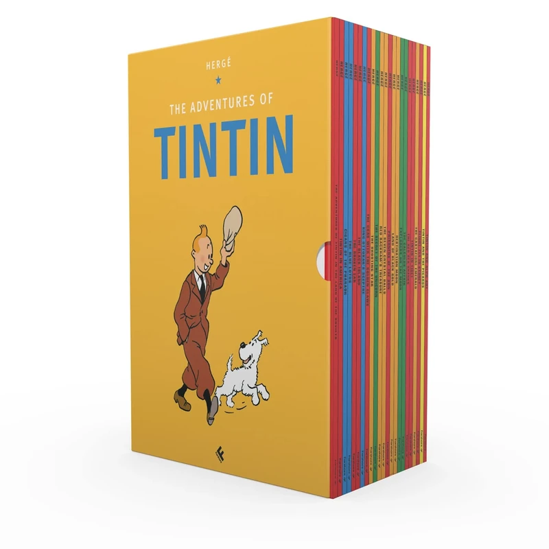 Tintin Paperback Collection: 23 Book Box-Set: The Complete Official Classic Children’s Illustrated Mystery Adventure Series (The Adventures of Tintin)