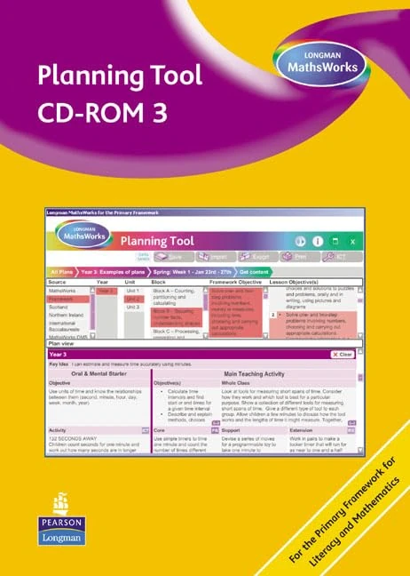 Longman MathsWorks: Year 3 Planning Tool CDROM Revised Version