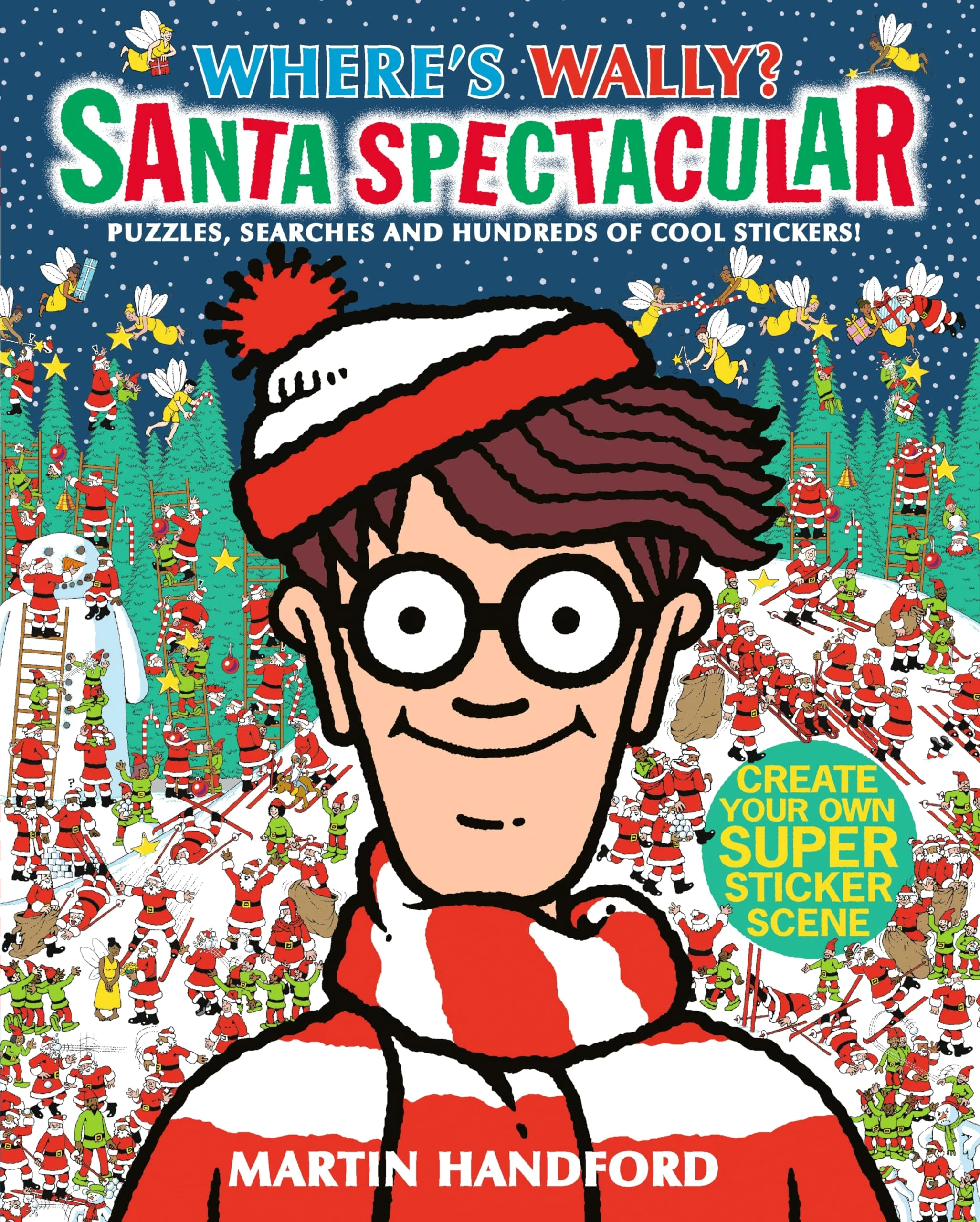 Where's Wally? Santa Spectacular Sticker Activity Book: A search-and-find Christmas present
