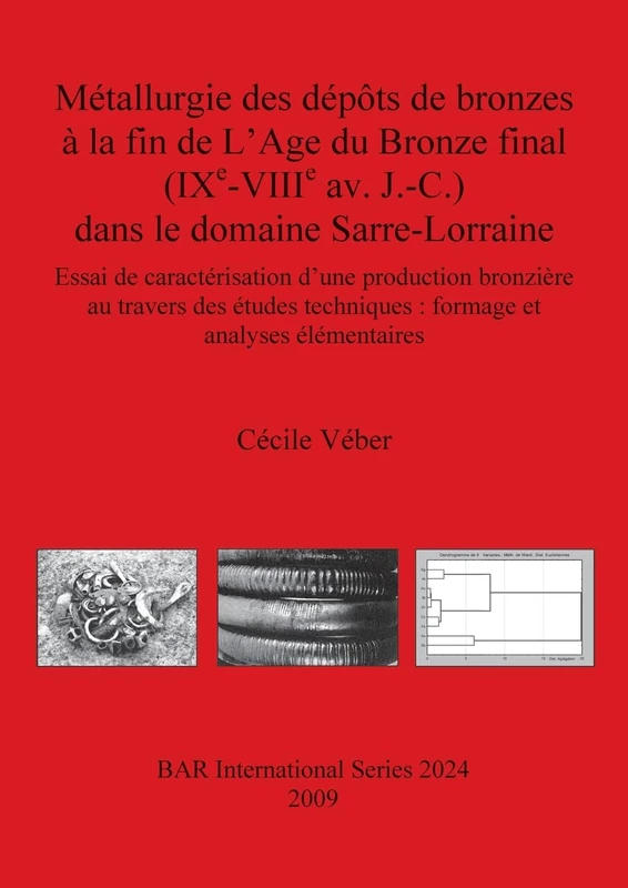 Métallurgie des dépôts de bronzes à la fin de L'Age du Bronze final (IXe-VIIIe av. J.-C.) dans le domaine Sarre-Lorraine: Essai de caractérisation ... Archaeological Reports International Series)