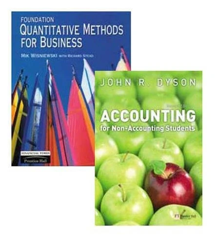 Valuepack:Foundation Quantitative Methods for Business/Accounting for Non-Accounting Students - Image 1
