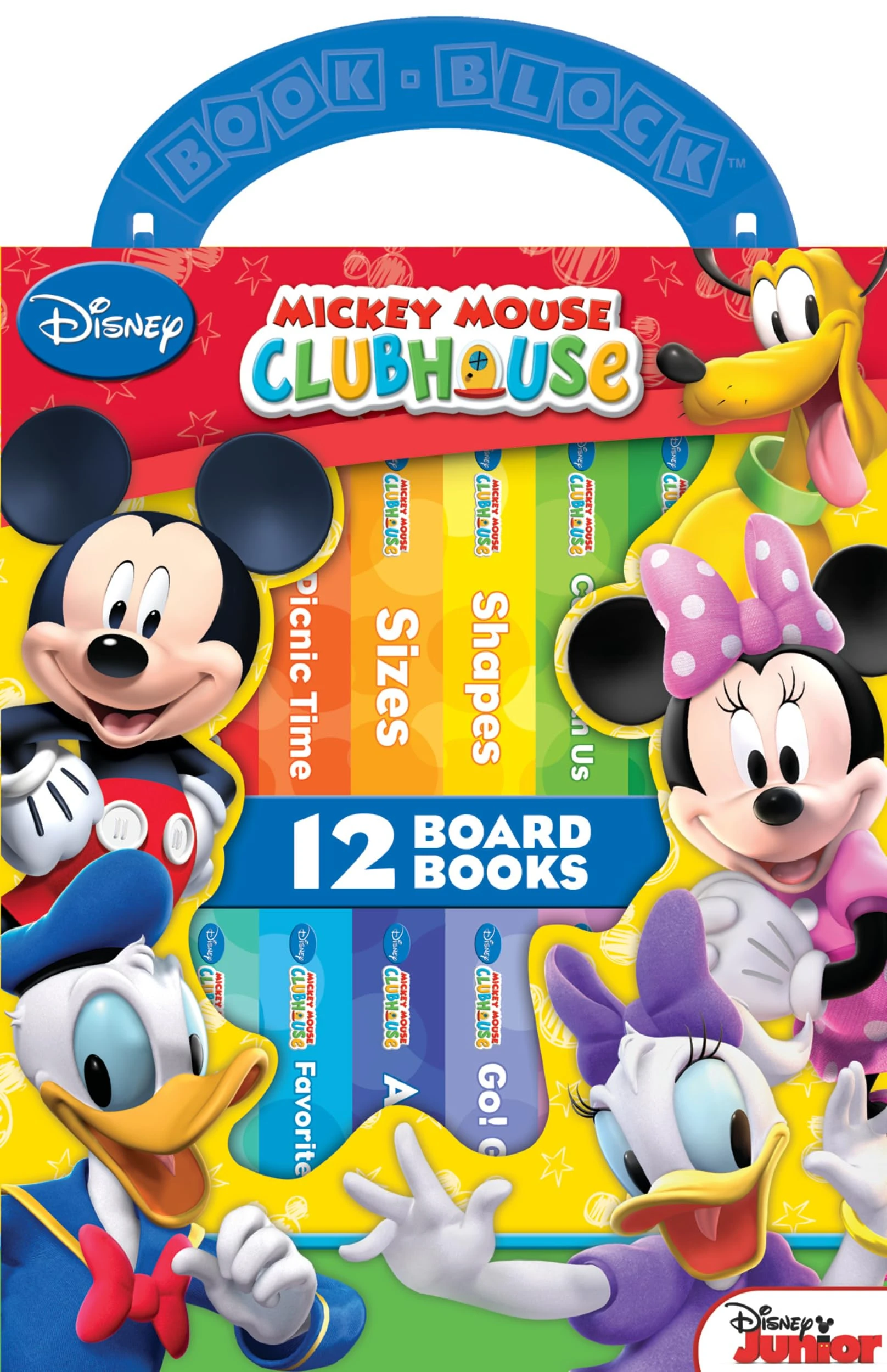 Disney Junior Mickey Mouse Clubhouse - My First Library Board Book Block 12-Book Set - PI Kids: 12 Board Books