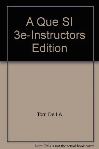 A Que SI 3e-Instructors Edition - Image 1