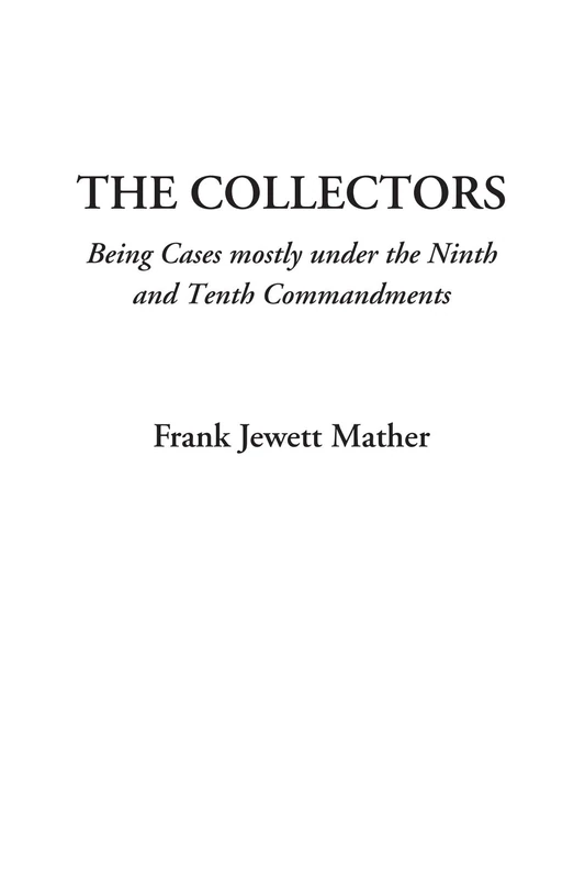 The Collectors (Being Cases mostly under the Ninth and Tenth Commandments) - Image 1
