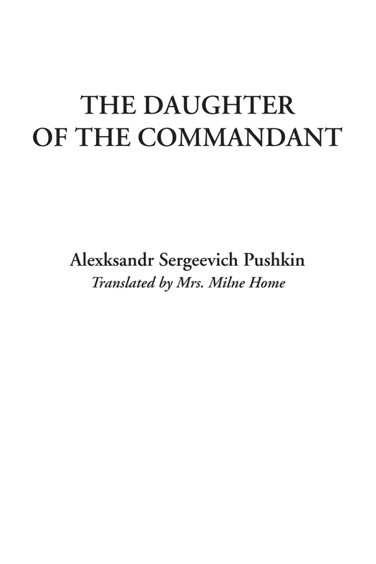 The Daughter of the Commandant