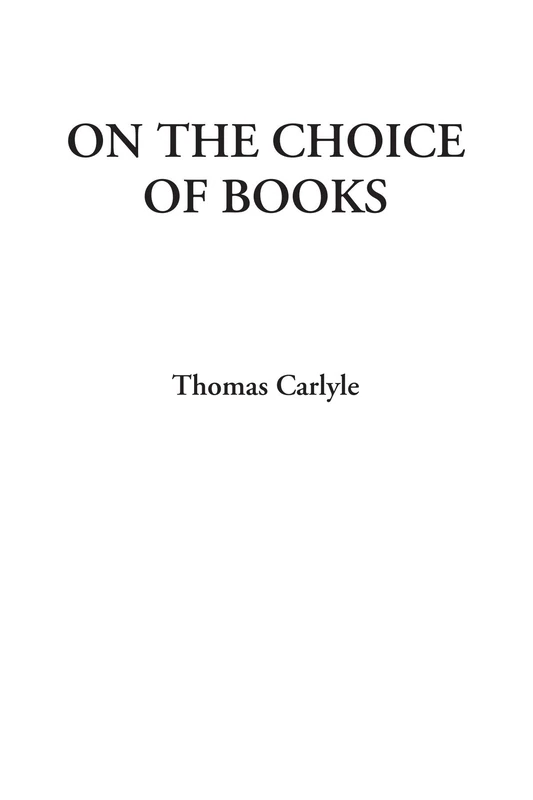 On the Choice of Books - Image 1
