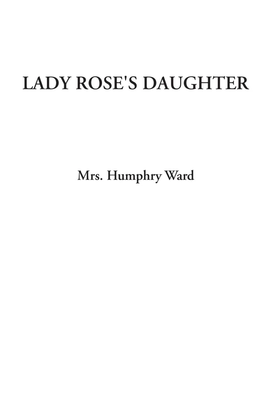 Lady Rose's Daughter