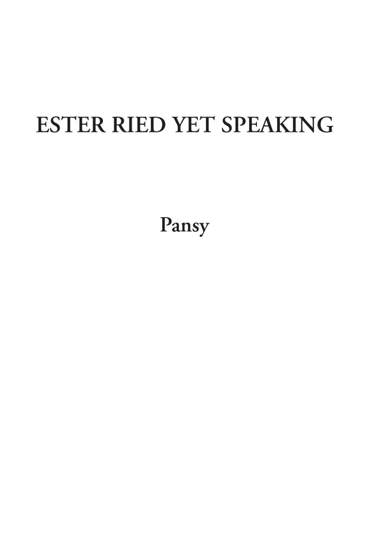 Ester Ried Yet Speaking