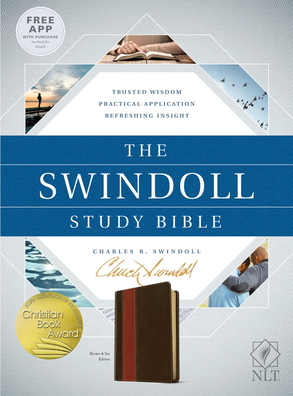 NLT Swindoll Study Bible Brown/Tan, The