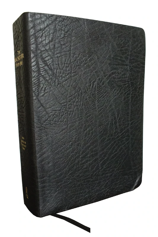 The NASB, MacArthur Study Bible, Large Print, Bonded Leather, Black, Thumb Indexed, 1995 Text: Holy Bible, New American Standard Bible
