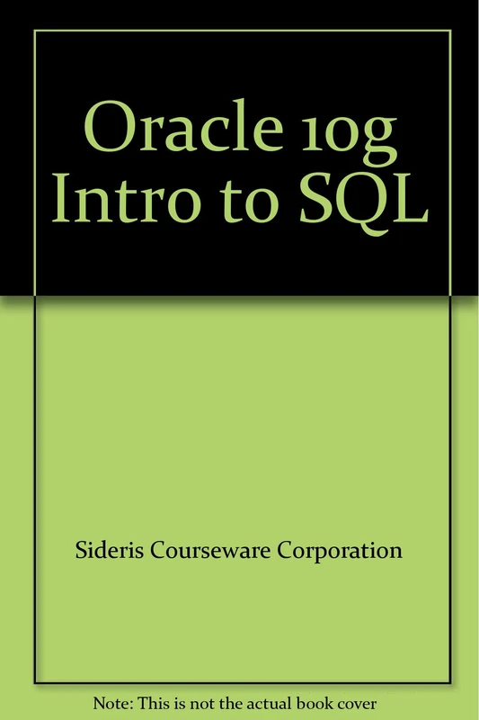 SM Oracle 10g Intro to SQL