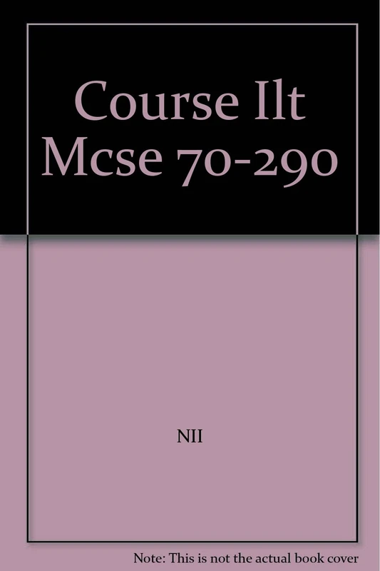 Course Ilt MCSE 70-290