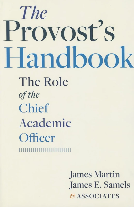 The Provost′s Handbook – The Role of the Chief Academic Officer