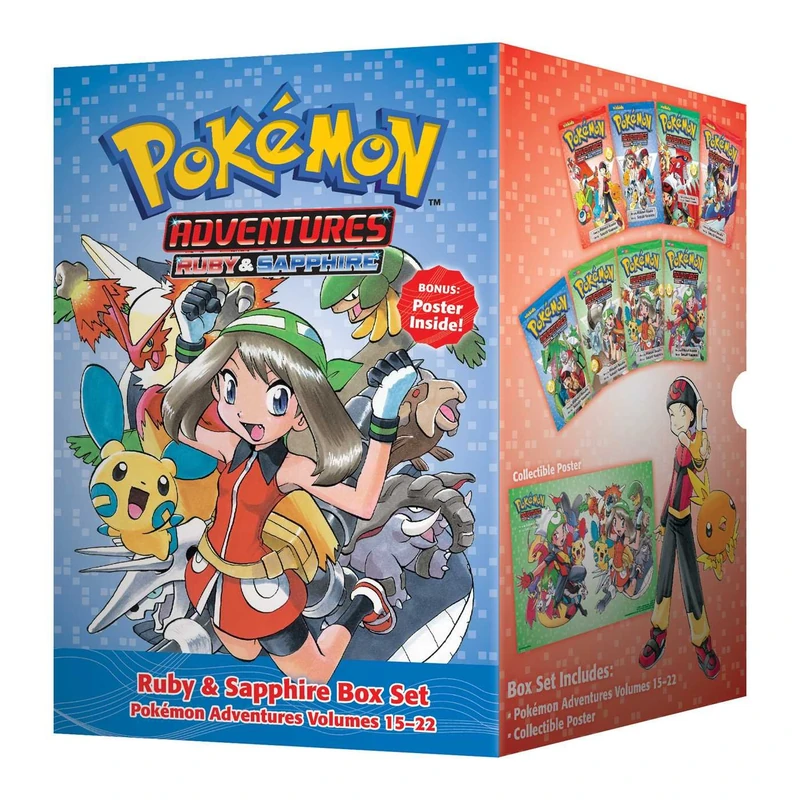Pokemon Adventures Ruby & Sapphire Box Set - Vols 15-22