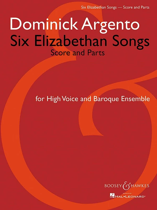 Six Elizabethan Songs: Version for High Voice and Baroque Ensemble