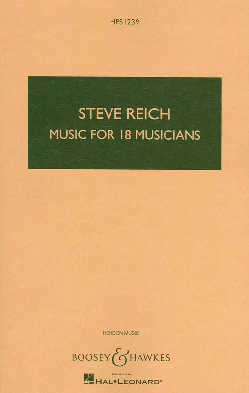 Music for 18 Musicians: For Ensemble (HPS 1239, 1239)