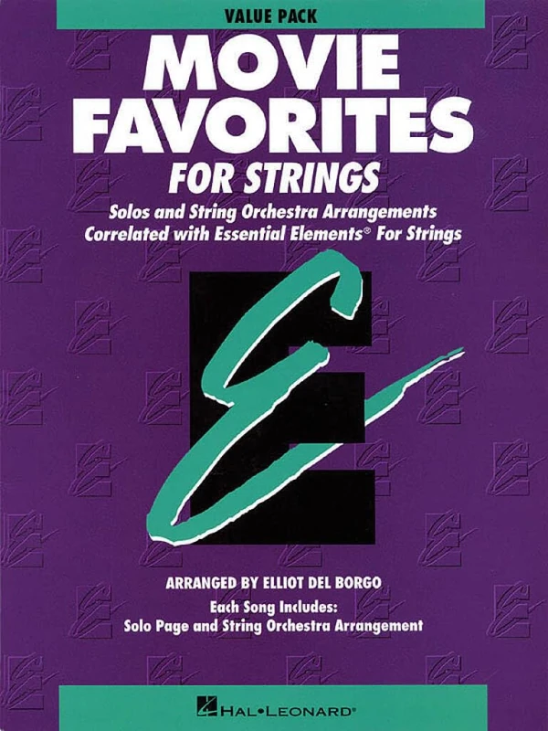Essential Elements Movie Favorites for Strings. String Orchestra. Includes Audio Online: Value Pack (24 Part Books, Conductor Score and CD) - Image 1