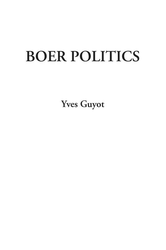 Boer Politics