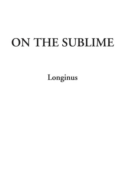 On the Sublime