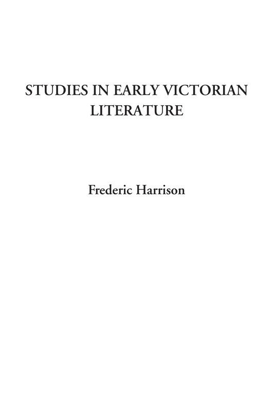 Studies in Early Victorian Literature - Image 1