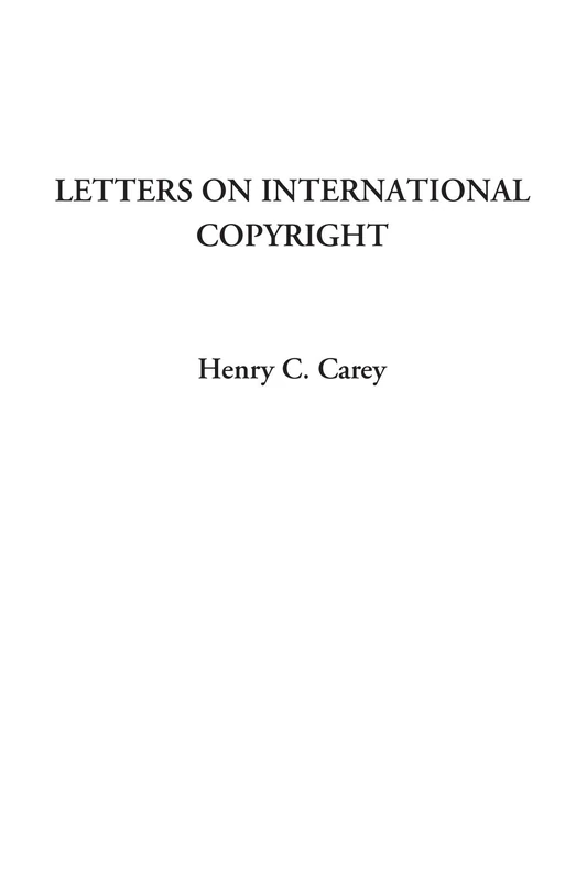 Letters on International Copyright - Image 1