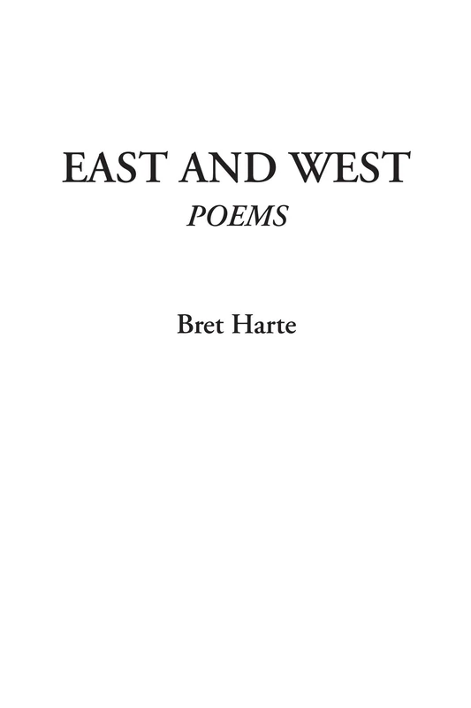 East and West (Poems)