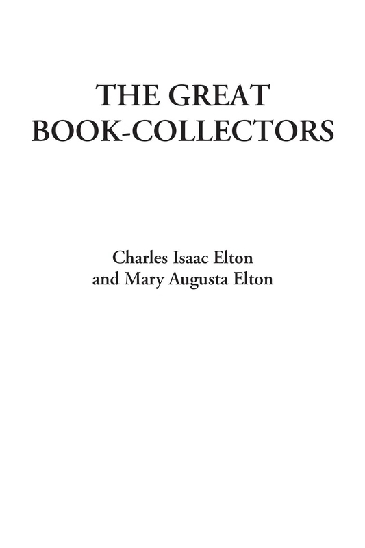The Great Book-Collectors