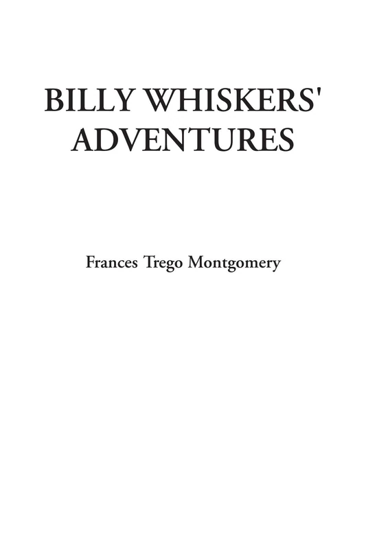 Billy Whiskers' Adventures