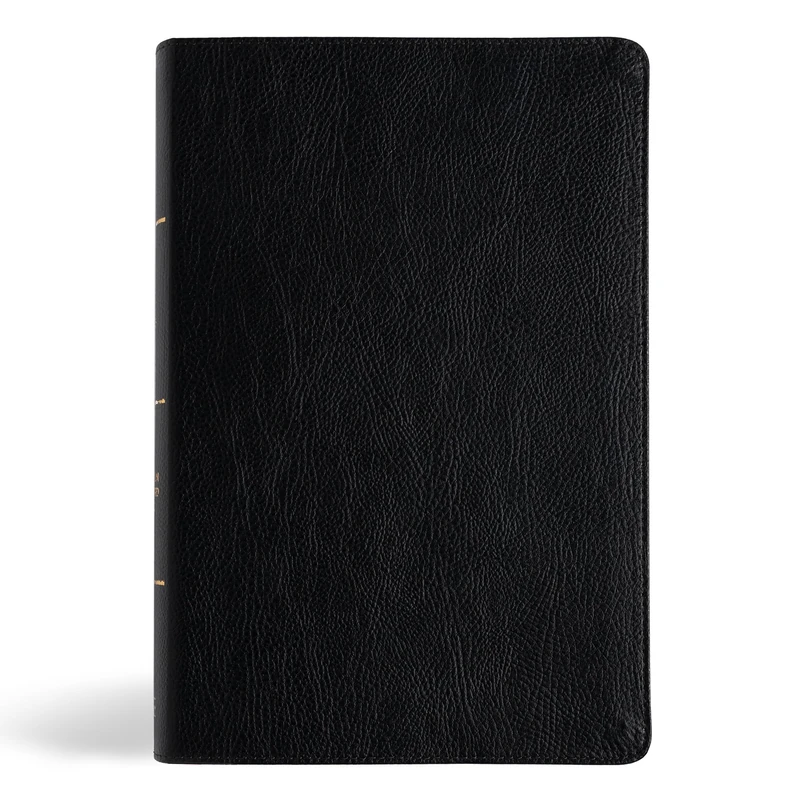 CSB Everyday Study Bible, Black Genuine Leather: Christian Standard Bible, Black, Bonded Leather, Everyday Study Bible