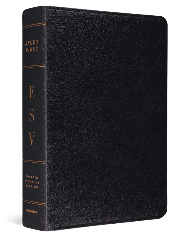 ESV Study Bible (Genuine Leather, Black)