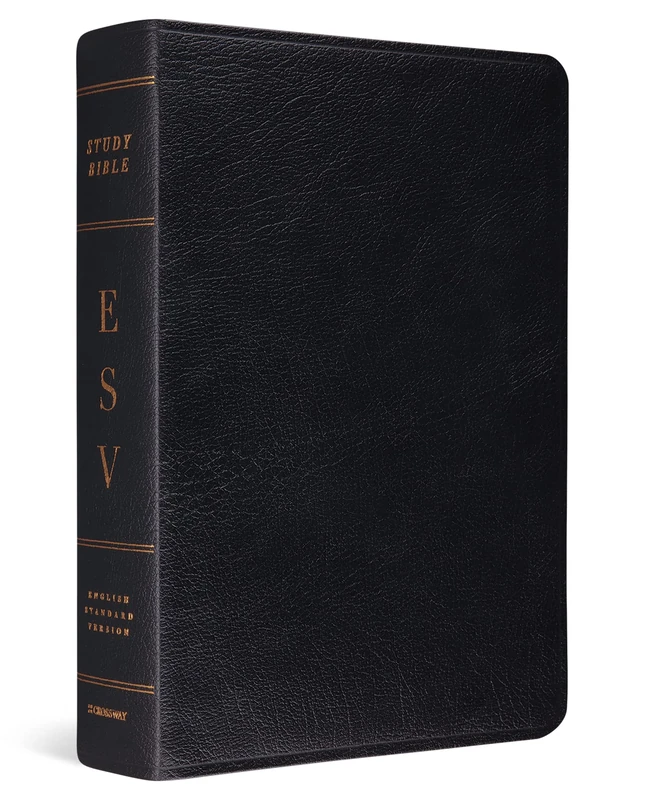 ESV Study Bible (Genuine Leather, Black, Indexed): English Standard Version, Black, Genuine Leather